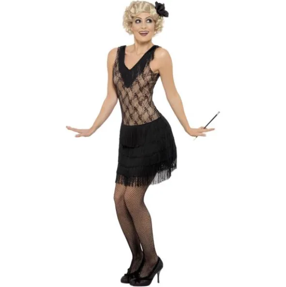 Flapperklänning All That Jazz Maskeraddräkt (Small (Strl. 36-38))