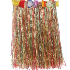 Flerfärgad Hawaii Hula Kjol