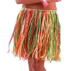 Flerfärgad Hawaii Kjol