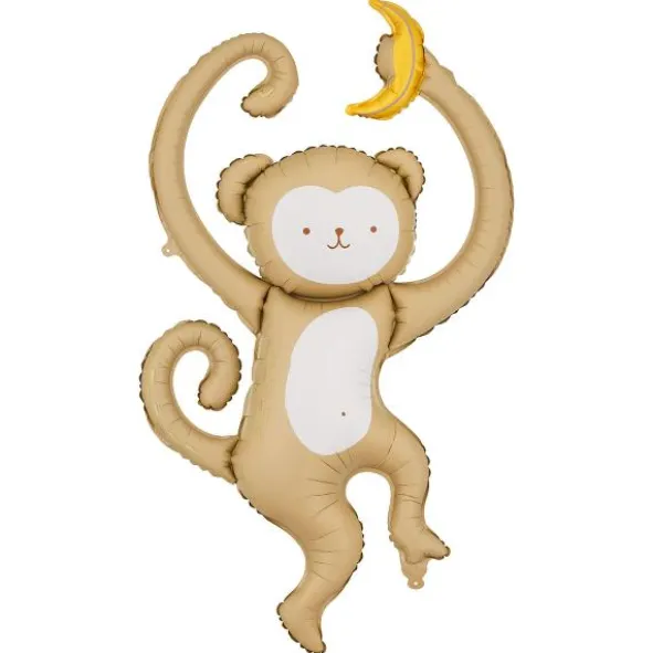 Folieballong Apa med Banan 51 x 88 cm