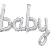 Folieballong Baby Silver
