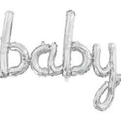 Folieballong Baby Silver