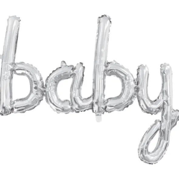 Folieballong Baby Silver