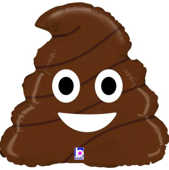 Folieballong Bajs Emoji