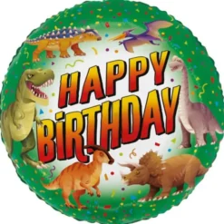 Folieballong Dinosaurier Happy Birthday