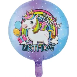 Folieballong Enhörning Magical Birthday 46 cm
