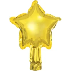 Folieballonger Stjärna Guld Små 25-pack