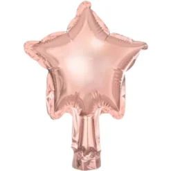 Folieballonger Stjärna Roséguld Små 25-pack