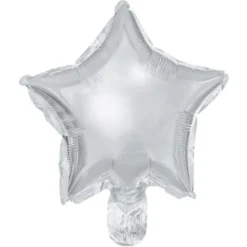 Folieballonger Stjärna Silver 25-pack