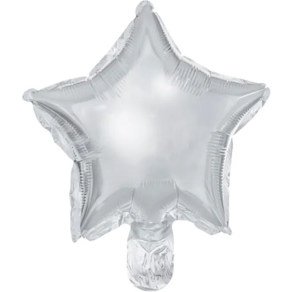 Folieballonger Stjärna Silver 25-pack