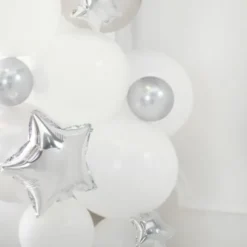 Folieballonger Stjärna Silver 25-pack