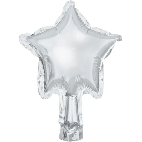 Folieballonger Stjärna Silver Små 25-pack