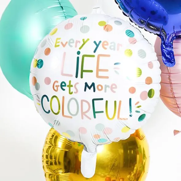 Folieballong Every Year Life Gets More Colorful
