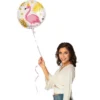 Folieballong Flamingo med Partyhatt