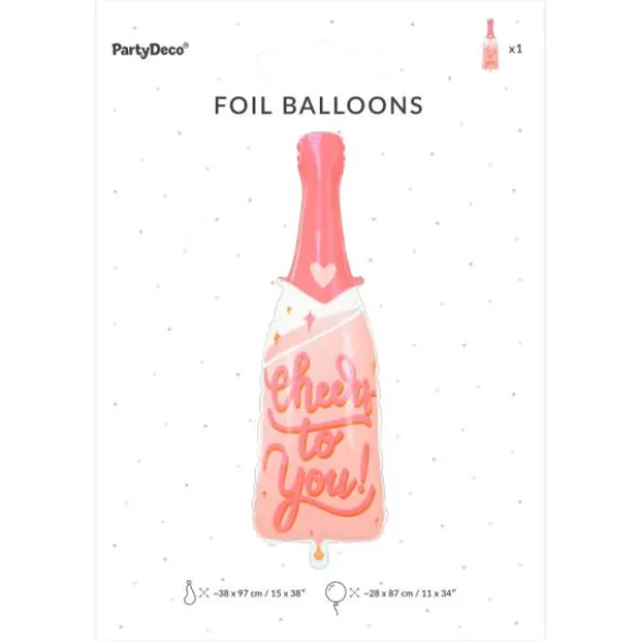 Folieballong Flaska Cheers To You