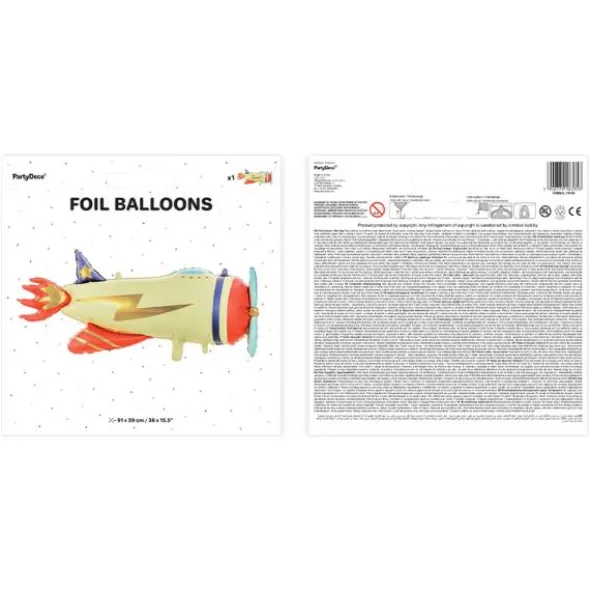 Folieballong Flygplan