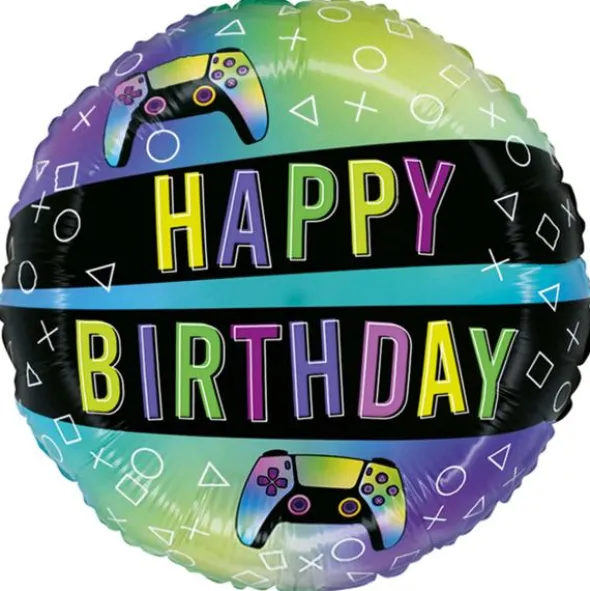 Folieballong Gaming Happy Birthday