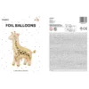 Folieballong Giraff