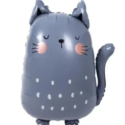 Folieballong Grå Katt