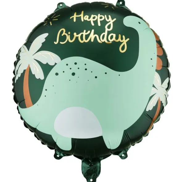 Folieballong Happy Birthday Dinosaurie 35 cm