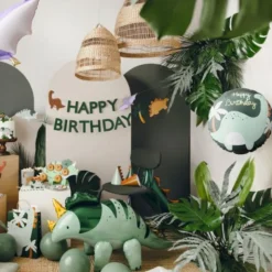 Folieballong Happy Birthday Dinosaurie 35 cm