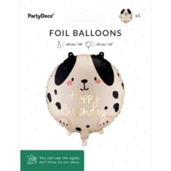 Folieballong Happy Birthday Hund 35 cm