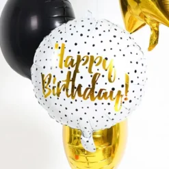 Folieballong Happy Birthday Prickar