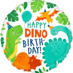 Folieballong Happy Dino Birthday