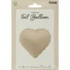 Folieballong Hjärta Creamy Latte Matt