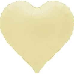Folieballong Hjärta French Butter Matt