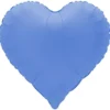 Folieballong Hjärta Lotus Blue Matt