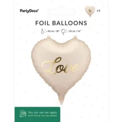 Folieballong Hjärta Love 35 cm