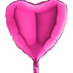 Folieballong Hjärta Magenta