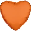 Folieballong Hjärta Neonorange