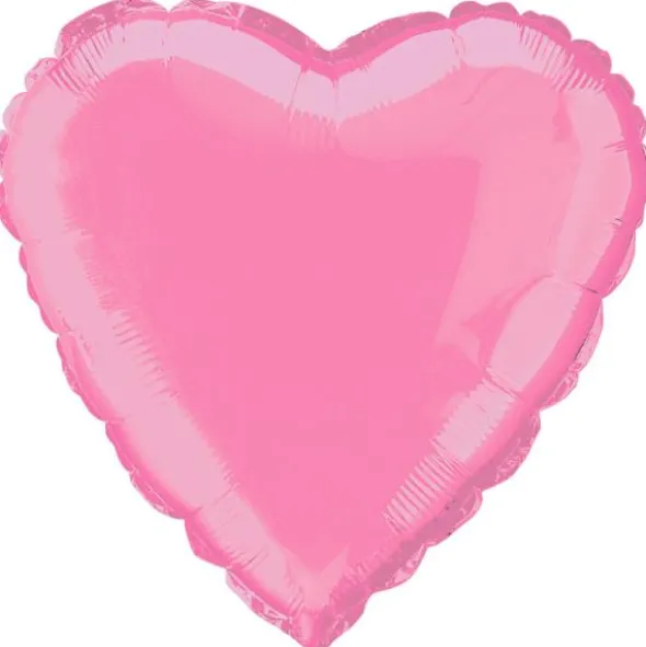 Folieballong Hjärta Rosa