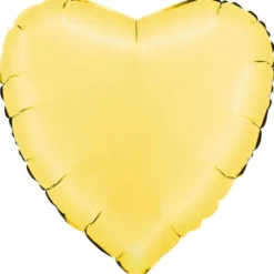Folieballong Hjärta Satin Banana Yellow