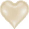Folieballong Hjärta Satin Cream 37 x 36 cm
