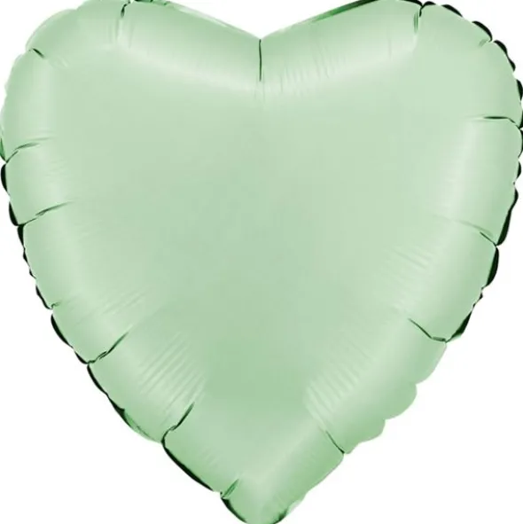 Folieballong Hjärta Satin Glazed Mint