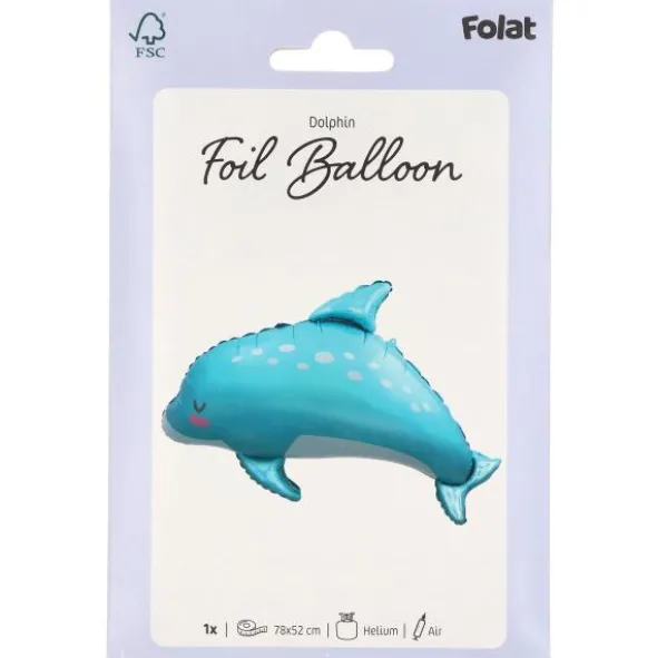 Folieballong Iriserande Delfin