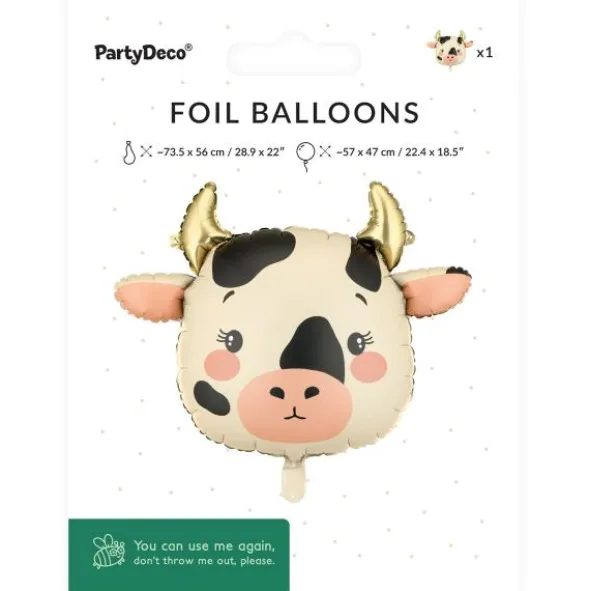 Folieballong Ko 57 x 47 cm