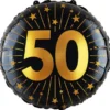 Folieballong med Stjärnor & Siffran 50
