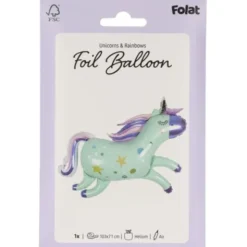 Folieballong Mintgrön Enhörning