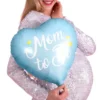 Folieballong Mom To Be Babyblå