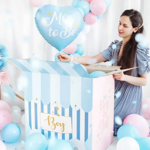 Folieballong Mom To Be Babyblå