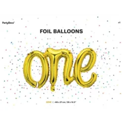 Folieballong One Guld