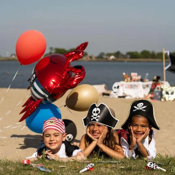 Folieballong Piratkrabba 90 x 74 cm