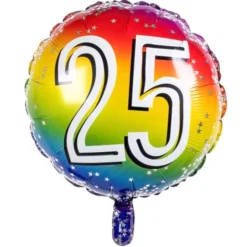 Folieballong Regnbåge 25 år