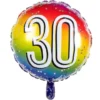 Folieballong Regnbåge 30 år