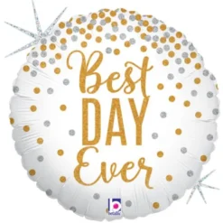 Folieballong Rund Best Day Ever