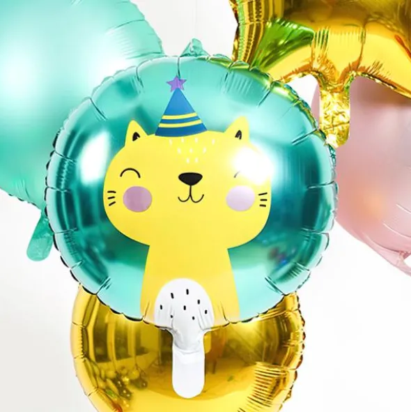 Folieballong Rund Katt